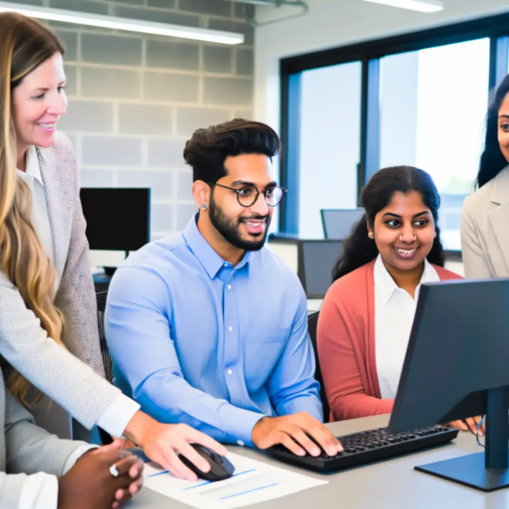 Team deploying business software with dashboards and documentation