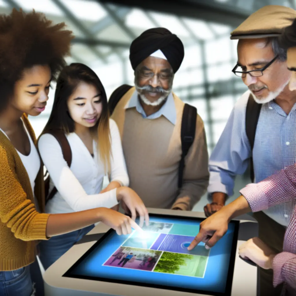 Custom user-interactive system in a commercial environment