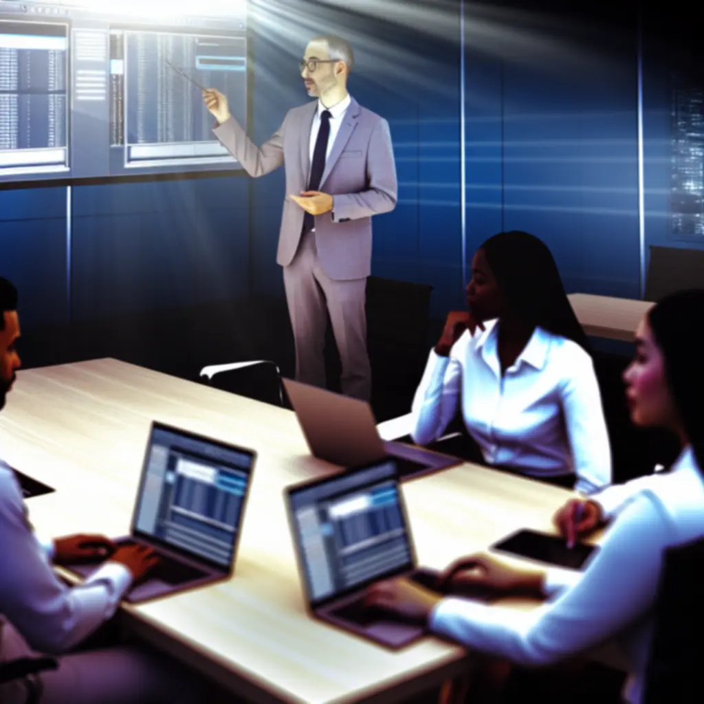 User training session for new software platform